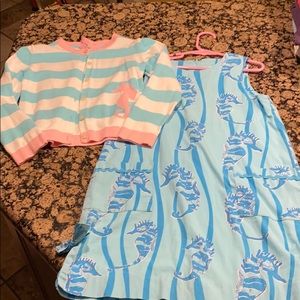 Lily Pulitzer dress & sweater set